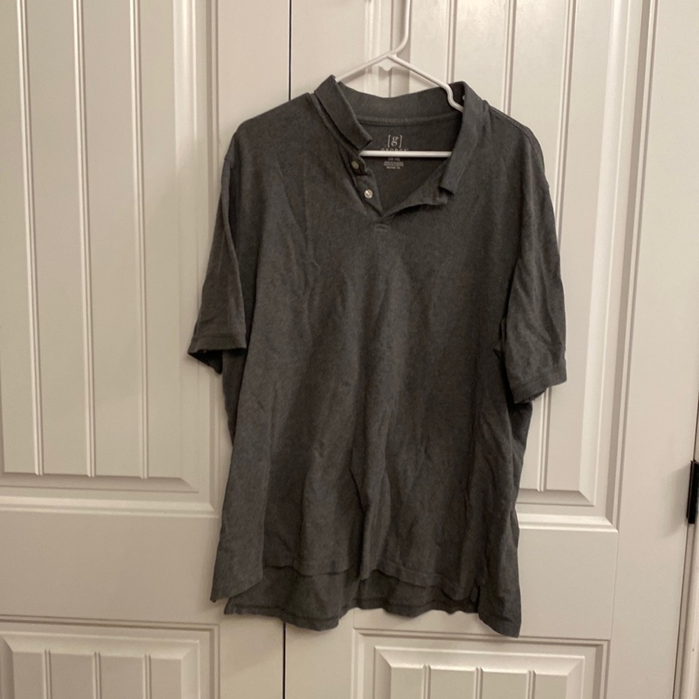 George XL tall polo shirt gray